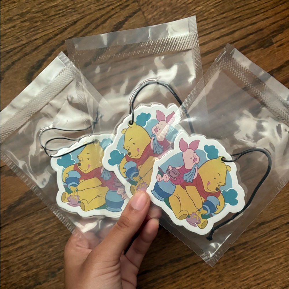 3 Winnie the Pooh and Piglet Air/Car Freshener - Multicolor